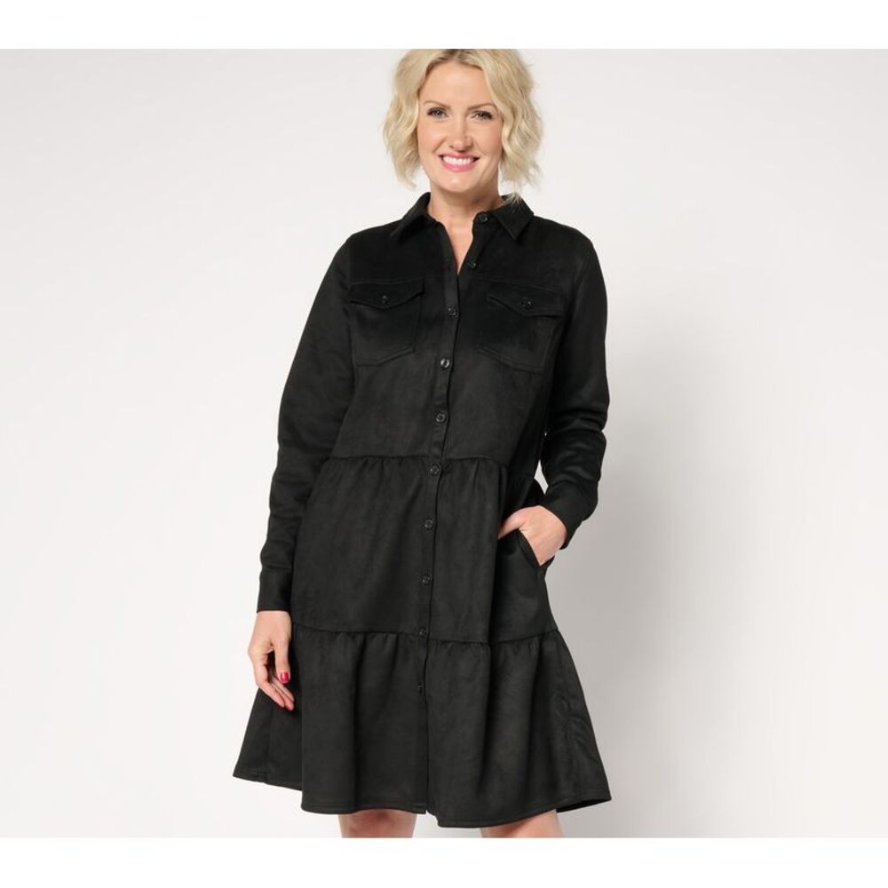 Belle by Kim Gravel Women's Dress Sz XS Boho PerSuede Me Wanderlust Black